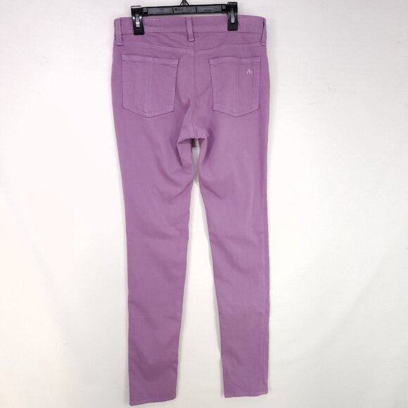 Rag & Bone Legging Skinny Jeans Women 28 Violet Soft Stretch Low Rise 30" Inseam - Picture 2 of 14